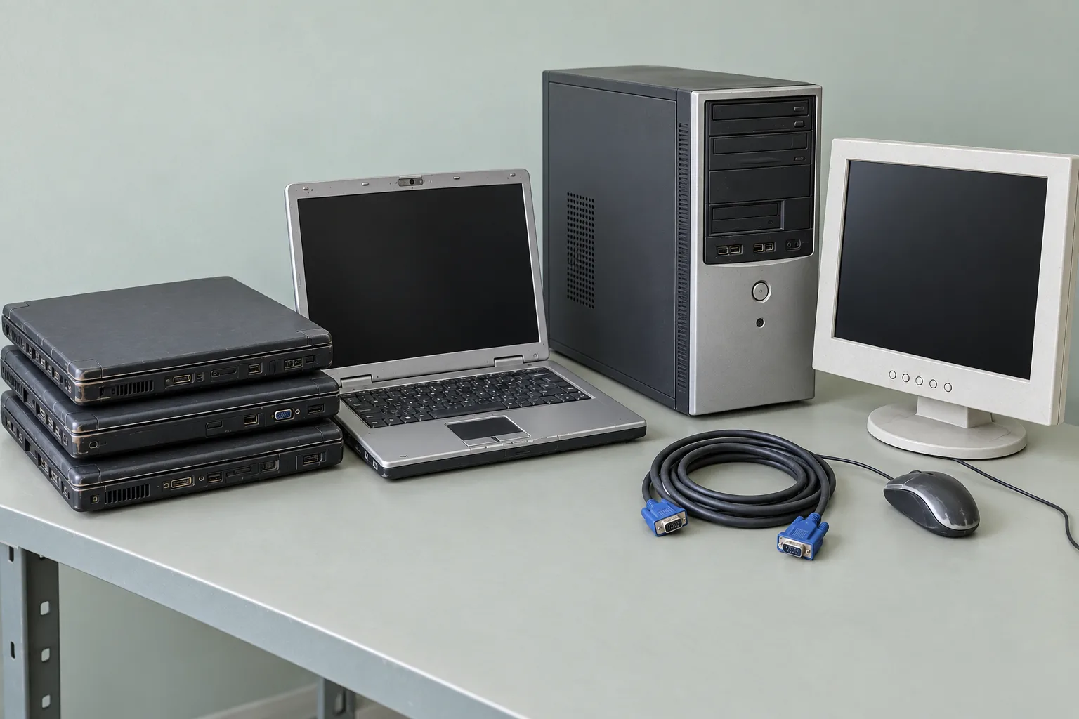 Business laptops and desktop computers