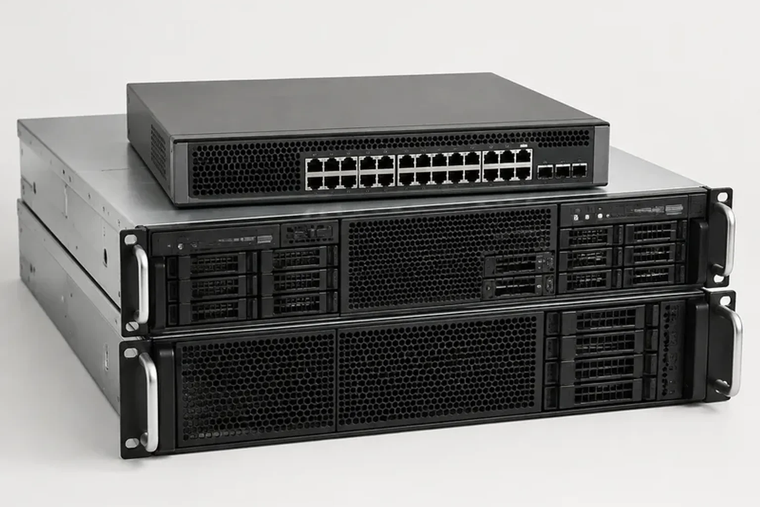 Used rack servers and network hardware